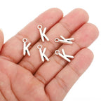 PATIKIL Letter Charm, 50pcs Alphabet Initial Pendant Charm Bulk DIY for Jewelry Making Bracelets Earrings Necklace - style: K