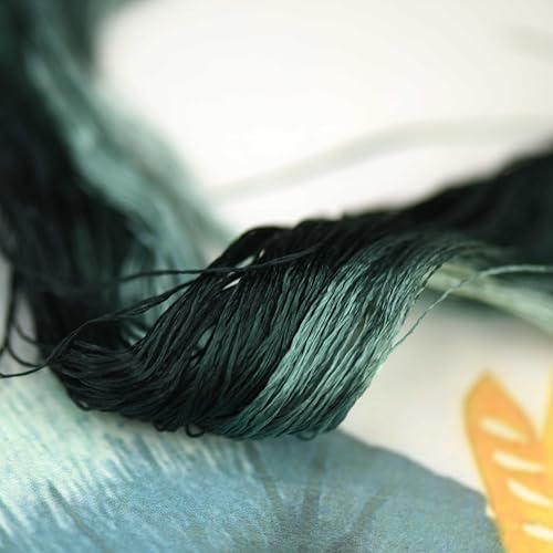 Mulberry Silk Floss Embroidery Thread Floss-Cross Stitch Threads China Silk Woven Jewelry Threads DIY Sewing Kits (52) - color: 52
