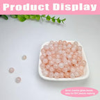 8mm Crackle Glass Beads for Jewelry Making, 700Pcs Round Crystal Beads for Bracelets, DIY Crafts (Champange Crackle) - color: Champange Crackle