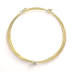 BEADIA 14K Gold Plated Wire 0.6mm 5 Meters Bead Cord for Bracelet Necklace Charm Beading Jewelry Making Findings - size: 0.6mm, style: 14K Gold