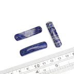 BEADIA Natural Curved Lapis Lazuli Stone Beads 36x10mm 4pcs for DIY Bracelet Jewelry Making - color: Lapis Lazuli