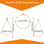 120Pcs Beading Hoop Earrings for Jewelry Making,Round Beading Earrings Hoop Bulk Jewelry Making Beadings Supplies Teardrop Rhombus Geometric Earring Hoops for DIY Craft Earring Hoops(Gold K/White K) - color: Gold K and White K 2