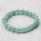 Natural Stone Beads 100pcs 8mm Green Aventurine Round Genuine Real Stone Beading Loose Gemstone DIY Charm Smooth Beads for Bracelet Necklace Earrings Jewelry Making (Green Aventurine, 8mm) - color: Green Aventurine, size: 8mm