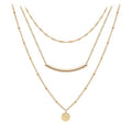 Aisansty Dainty Layered Choker Necklaces Handmade Coin Tube Star Pearl Pendant Multilayer Adjustable Layering Chain Gold Plated Necklaces Set for Women - color: Gold, style: Chain,Elegant,Gold Plated,Simple