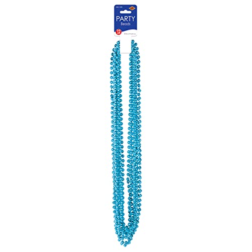 Party Beads - Small Round - size: 12-Pack, style: Turquoise (12-Pack)