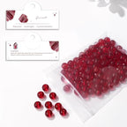 Raicegs 100pcs 8mm Garnet Beads Natural Gemstone Beads Round Loose Beads for Jewelry Making DIY Bracelets Necklace - color: Garnet, size: 8mm Round