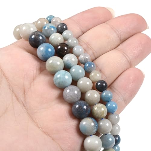 Natural Trolleite 6mm Gemstone Round Loose Beads Strand for DIY Bracelet Necklace Jewelry Making Bead - color: Trolleite, size: 6mm