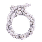 BEADIA Natural White Howlite Cylinder Stone Loose Semi Gemstone Beads for Jewelry Making 10mmx14mm 38cm - color: White Howlite, size: 10mm x 14mm