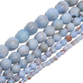 6mm Grayish-Blue Persian Gulf Jade Natural Stone Beads Round Loose Beads for Jewelry Making Yochus DIY Beads Bracelet Necklace - color: Grayish-blue Persian Gulf Jade, size: 6mm