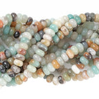 5x8MM 72PCS Amazonite Tube Rondelle Abacus Disk Spacer Loose Beads for Jewelry Making - color: Amazonite, size: 5x8mm abacus-shaped