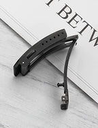 watchdives Watch Buckle 18mm/20mm/22mm Fold Safety Milled Clasp Replacement Stainless Steel Watchband Clasp (Black, 18mm) - color: Black, size: 18mm