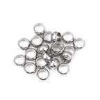BEADIA Stainless Steel Spacer Beads 10x5mm Rondelle Loose Charm Caps Beads for DIY Jewelry Making 20pcs with 7mm Hole - color: 10x5mm 7mm