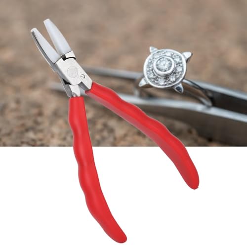 Nylon Jaw Pliers for Jewelry Making Non-Scratch C-Type Pliers with Anti-Slip Handle Round & Flat Nose Design for Wire Bending(Square headed pliers) - style: Square headed pliers