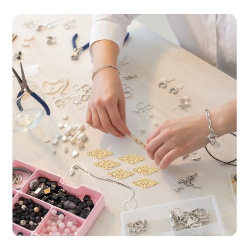 Hollow Filigree Charms - color: Antique Gold