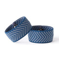Blisslets Acupressure Relief Band - Wind & Waves Collection - Stylish Wellness Bracelets for Queasiness Relief | Travel, Pregnancy, Cruise (Indigo/Gray, Large - 6 3/4" - 7 1/2") - color: Indigo/Gray, size: Large - 6 3/4" - 7 1/2"
