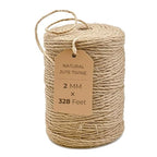 Garden Twine 2mm, 328 Feet Natural Jute Twine for Garden, Crafts, Gifts Wrapping, Packing and Home Decor