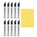 MECCANIXITY Pack of 10 900M Solder Tips Internally Heated Soldering Tips with Cleaning Sponge Pad Replacement Welding Accessories Kit for Electrical Solder Station Tip (900M-T-K) - style: 900M-T-K