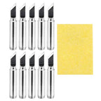 MECCANIXITY Pack of 10 900M Solder Tips Internally Heated Soldering Tips with Cleaning Sponge Pad Replacement Welding Accessories Kit for Electrical Solder Station Tip (900M-T-K) - style: 900M-T-K