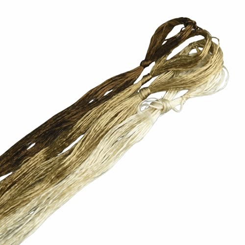 4 Skeins Mulberry Silk Floss Embroidery Thread Floss-Cross Stitch Threads China Silk Woven Jewelry Threads DIY Sewing Kits (08) - color: 08