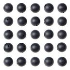 AD Beads 8mm Natural Round Loose Beads 110 Pieces, for Making 108 Mala Prayer Beads Necklace, Bracelet & Yoga Meditation, Jewelry Design (Matte Black Onyx) - color: Matte Black Onyx
