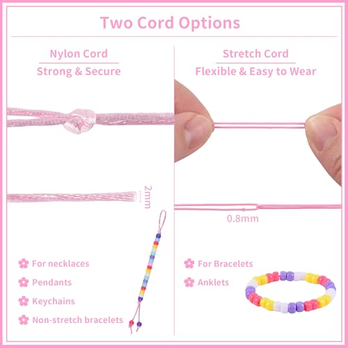 Rujiaoa Bracelet Making Kit Bulk 24 Pack, Individually Pre-Packed Pony Bead Kits for Party Favors & Classroom Activities, DIY Jewelry Making Set with Zipper Bags, Tattoos & Instructions
