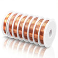 8 Pcs Copper Wire for Jewelry Making, 183ft × 0.5mm Solid Pure Copper Wire, Tarnish Resistant Beading Wires for Crafts, Jewelry Making, Electroculture Gardening
