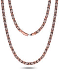 Feraco Copper Necklace for Men Women, 99.99% Pure Copper Magnetic Chains with 3500 Gauss Ultra Strength Neodymium Magnets, Adjustable Jewelry Gift with Sizing Tool - style: Clover