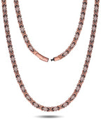 Feraco Copper Necklace for Men Women, 99.99% Pure Copper Magnetic Chains with 3500 Gauss Ultra Strength Neodymium Magnets, Adjustable Jewelry Gift with Sizing Tool - style: Clover