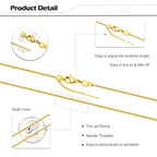 Crisjanggo 10 Pcs Stainless Steel Adjustable Necklace Chains 20 Inch Gold Plated 1 mm Thin Chain Bulk with Rubber Stopper for Jewelry Making - color: Gold Box