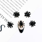 50pcs 3D Black Spider Nail Charms & Gems - Halloween DIY Nail Art Supplies - color: Spider-1