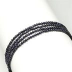 MJDCB 320pcs Small Stone Beads 2mm Blue Sandstone Round Smooth Loose Gemstone Bead for Jewelry Making Bracelets Earrings Necklaces Accessories - color: Blue Sandstone