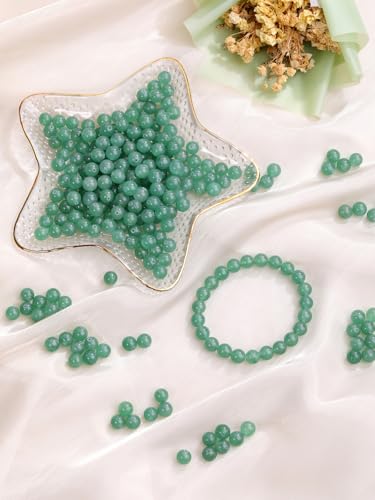 Jovivi 96pcs 8mm Green Aventurine Round Stone Beads for Jewelry Making - color: Green Aventurine