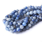 6MM Blue Aventurine Round Loose Beads Natural Gem Beads Crystal Energy Stone Beads for Jewelry Making DIY Bracelet Necklace - color: Blue Aventurine, size: 6mm