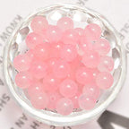 NCB 100pcs Original Natural Stone Beads Gemstone Round Loose Beads 6mm 8mm 10mm (Rose Quartz, 6mm 100Beads) - color: Rose Quartz, size: 6mm 100beads