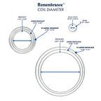 Beadalon Remembrance Stainless Steel Memory Wire, Round, Ring, Bright, 1 oz, approx. 195 coils - size: Ring, style: 1 oz, approx. 195 coils