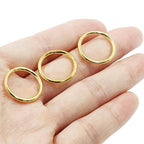 Litoexpe 20mm Open Jump Rings 150 Pcs with a Box, 2mm Thickness Rings Connectors for Necklace Bracelet Jewelry Making (Gold) - color: Gold