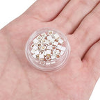BEADIA Silver Plated Cube Spacer Beads Right Angle 3x3mm 50pcs for Jewelry Making Findings Non Tarnish - color: Silver, size: 3x3mm Right Angle Cube