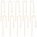 UNICRAFTALE 20pcs Golden Stainless Steel Ear Threads Earrings 109mm Long String Ear Threads with Loops Drop Earring Threader Jewelry Finding for Jewelry Making - color: Golden, size: 109mm