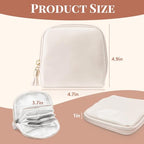 Small Jewelry Travel Case with Zipper,Jewelry Pouch Bags for Women,Velvet Jewelry Organizer Storage Bag for Bracelet Rings Earring Travel Essentials Gifts