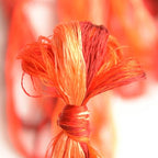 100% Nature Mulberry Handmade Embroidery Silk Thread Woven Jewelry Accessory Artificial Flowers Cross Stitch Floss DIY Sewing Kits 8 Gradient Colors 22m Each (42) - color: 42