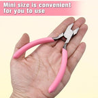 4.4" Mini Short Flat Nose Pliers for Jewelry Making Small Duck Billed Pliers Smooth Jaws Flat Plier Wire Straightener Jewelry Making Tools for Wire Bending Straightening Craft DIY Supplies - style: Short Flat Nose Pliers