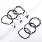 AD Beads Natural Gemstone Round Loose Beads 15" for Bracelet Necklace Earrings Jwelery Making Crafts DIY (4mm, Black Hematite) - color: Black Hematite, size: 4mm