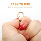 30PCS Gold Metal Lobster Claw Clasps, Swivel Lanyard Snap Hooks for Jewelry Making, Keychain, Bags, DIY Crafts and More - color: Gold