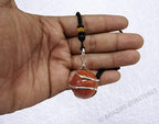 Amazing Gemstone Crystals and Healing Stones Carnelian Necklace - Gold Chain Necklace Pendant - Real Crystal Necklace - color: Sphere (Spiral), size: 1 PIECE