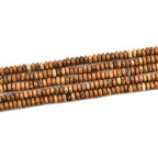 160pcs 4x2mm Natural Picture Jasper Disk Rondelle Spacer Stone Semi Precious Gemstone Loose Beads for Jewelry Making 15 Inch - color: Picture Jasper