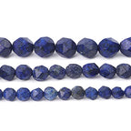 BEADIA Faceted Natural Lapis Lazuli Stone Round Beads 6mm 36cm/Strand for Jewelry Making - color: Lapis Lazuli, size: 6mm