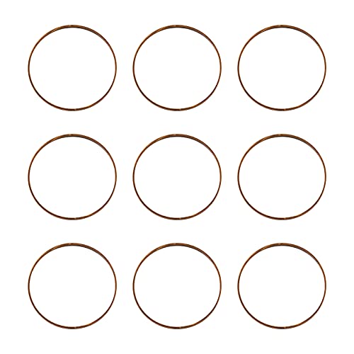FASHEWELRY 100Pcs Brass Circle Open Bezel Charms Connectors 16mm Antique Bronze Hollow Round Linking Rings Charms for Dangle Beading Hoop Jewelry Making - color: Antique Bronze, size: 16mm