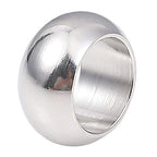 BEADIA Stainless Steel Spacer Beads 10x5mm Rondelle Loose Charm Caps Beads for DIY Jewelry Making 20pcs with 7mm Hole - color: 10x5mm 7mm