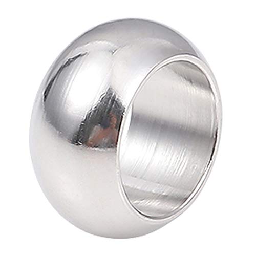 BEADIA Stainless Steel Spacer Beads 10x5mm Rondelle Loose Charm Caps Beads for DIY Jewelry Making 20pcs with 7mm Hole - color: 10x5mm 7mm