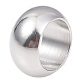 BEADIA Stainless Steel Spacer Beads 10x5mm Rondelle Loose Charm Caps Beads for DIY Jewelry Making 20pcs with 7mm Hole - color: 10x5mm 7mm